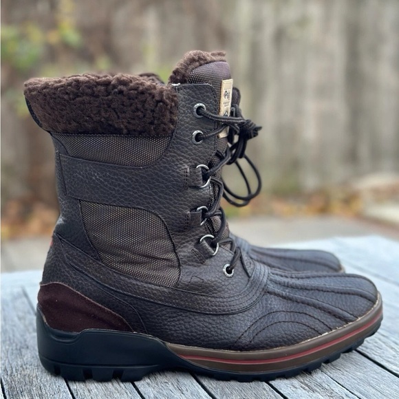 Pajar Canada Burman Brown Leather Snow Boots - Picture 1 of 5